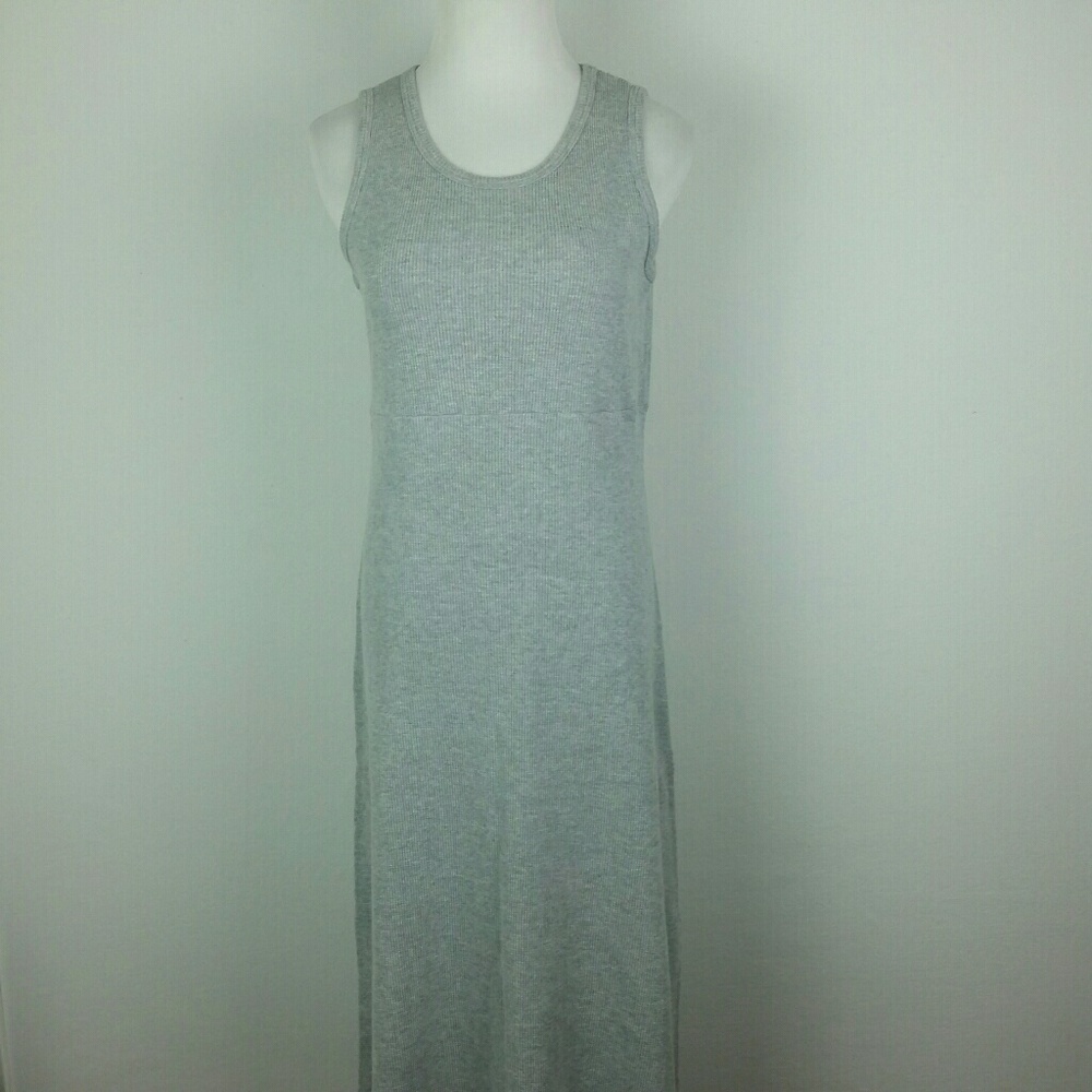 REAL COMFORT l Gray Thermal Tank Maxi Dress B1 - Picture 2 of 6